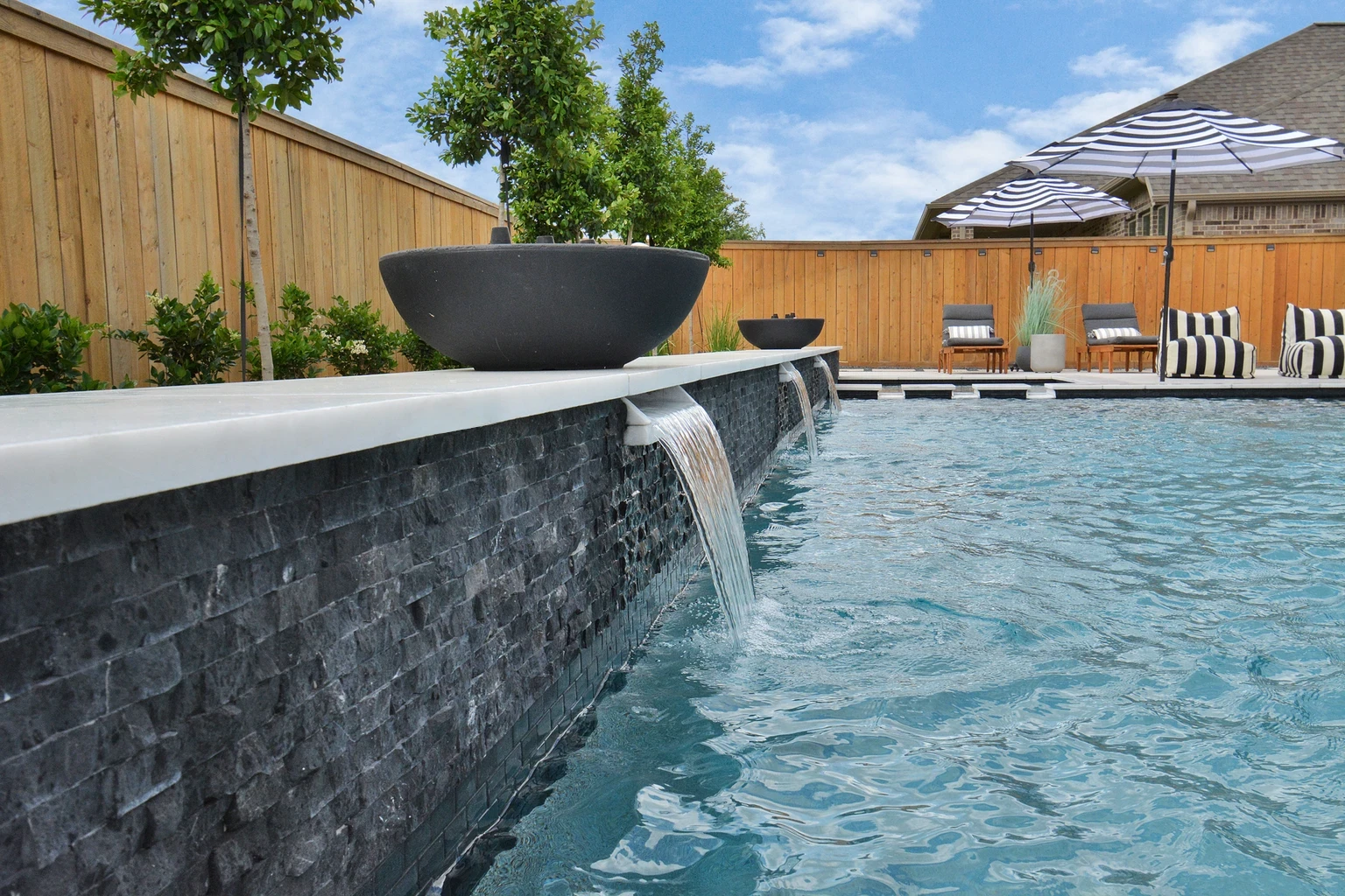 Custom Pool Water Features