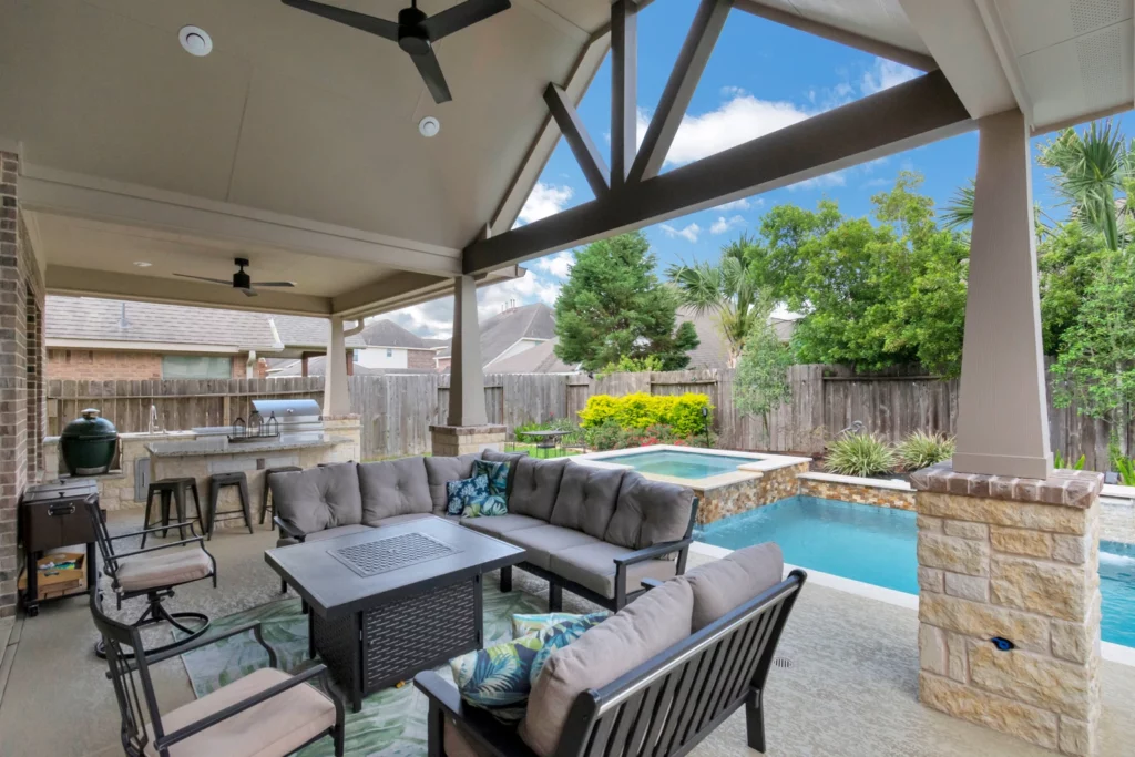 Finished Photo of Patio Cover Construction